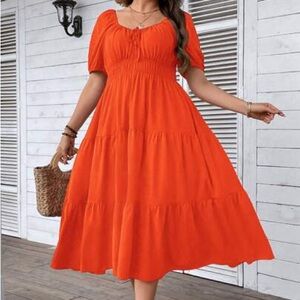 Indigo  Rose dress Large NWT